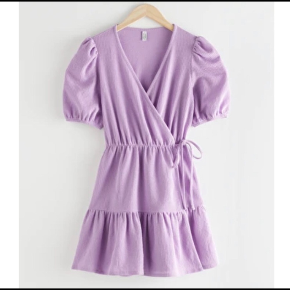 NWT & Other Stories Lilac Puff Sleeve Dress